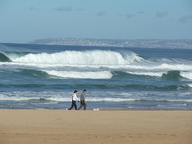 Beach with Mossel Bay in background